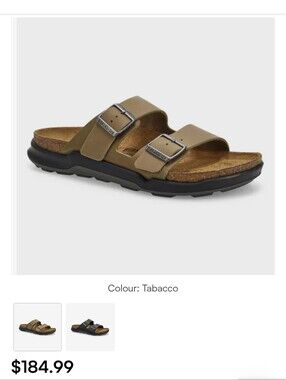 Birkenstock Arizona Crosstown Oiled Leather Sandals Sz 40 Rugged Sole L9 M7 New